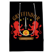 GRYFFINDOR™ハウスダブルライオンソードグラフィック ミディアムペーパーバッグ (裏面)