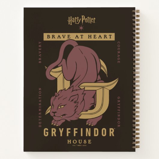GRYFFINDOR™ハウスブレイブアットハート ノートブック (裏面)