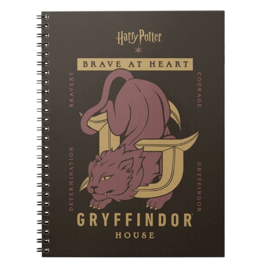 GRYFFINDOR™ハウスブレイブアットハート ノートブック (正面)
