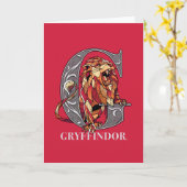 GRYFFINDOR™十字型エンブレム カード (黄色い花)