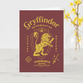 GRYFFINDOR™ 決意 勇気 勇敢 紋章 カード (黄色い花)
