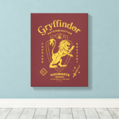 GRYFFINDOR™ 決意 勇気 勇敢 紋章 キャンバスプリント (インサイチュ (ウッドフロア))