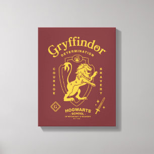 GRYFFINDOR™ 決意 勇気 勇敢 紋章 キャンバスプリント