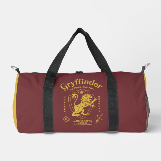 GRYFFINDOR™ 決意 勇気 勇敢 紋章 ダッフルバッグ (正面)