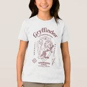 GRYFFINDOR™ 決意 勇気 勇敢 紋章 トライブレンドＴシャツ (正面)