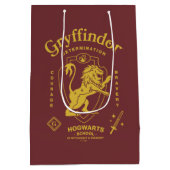 GRYFFINDOR™ 決意 勇気 勇敢 紋章 ミディアムペーパーバッグ (裏面)