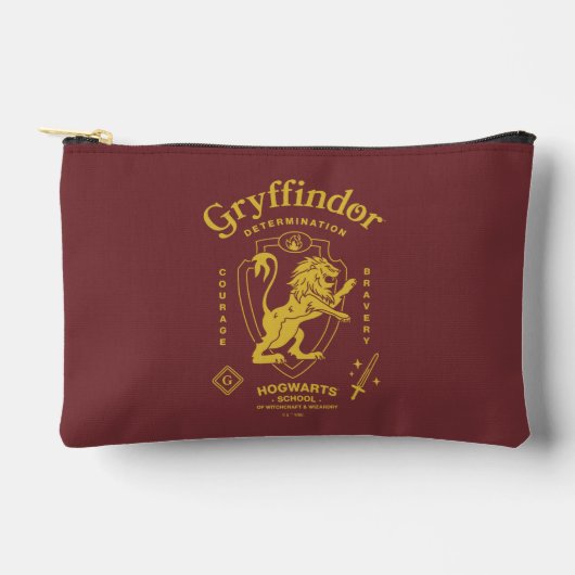 GRYFFINDOR™ Determination Courage Bravery Crest アクセサリーポーチ (正面)