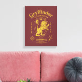 GRYFFINDOR™ Determination Courage Bravery Crest キャンバスプリント (インサイチュ (リビング))