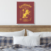 GRYFFINDOR™ Determination Courage Bravery Crest キャンバスプリント (インサイチュ (寝室))