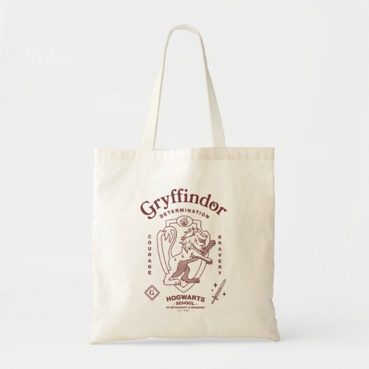 GRYFFINDOR™ Determination Courage Bravery Crest トートバッグ (正面)