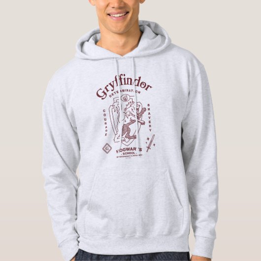 GRYFFINDOR™ Determination Courage Bravery Crest パーカ (正面)