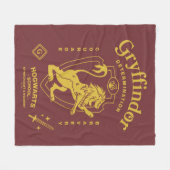 GRYFFINDOR™ Determination Courage Bravery Crest フリースブランケット (正面(横))