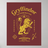 GRYFFINDOR™ Determination Courage Bravery Crest ポスター (正面)