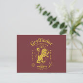 GRYFFINDOR™ Determination Courage Bravery Crest ポストカード (スタンド正面)