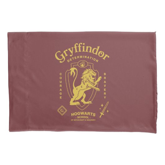 GRYFFINDOR™ Determination Courage Bravery Crest 枕カバー (正面)