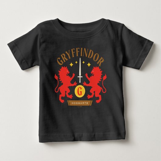 GRYFFINDOR™ House Double Lion Sword Graphic ベビーTシャツ (正面)