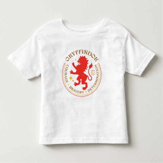 GRYFFINDOR™ Red Lion House Pride Badge トドラーTシャツ (正面)