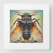 Grylloblatodea Insect Dorsal View 200724IREF221 - スクエア壁時計 (正面)