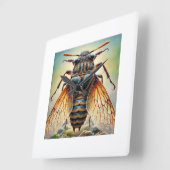 Grylloblatodea Insect Dorsal View 200724IREF221 - スクエア壁時計 (傾斜)