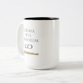 Gryphenの頂上のマグの~ OrbitalDefense.com ツートーンマグカップ (正面左)