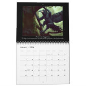 Gryphiformes図解入りの、写真付きの第2巻ガイド カレンダー (1月 2026)