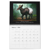 Gryphiformes図解入りの、写真付きの第4巻ガイド カレンダー (2月 2026)