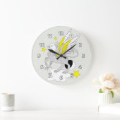 Gryphonかグリフィンの黄色 ラージ壁時計 (ホーム)