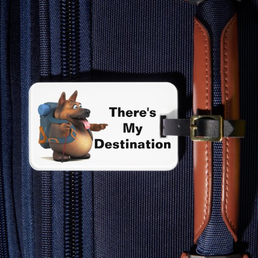 GSバックパッカーが自分の宛先を見つける ラゲッジタグ (正面インサイチュ4)