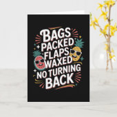 Gsパックのフラップにワックスが塗られており、ターンが不要なチェック - 1 カード (黄色い花)