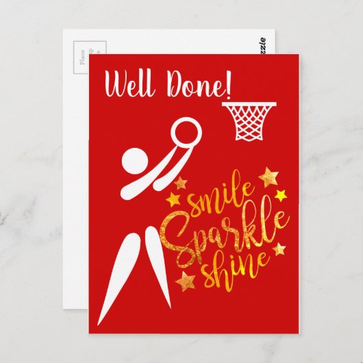 GSプレイヤーのテーマはNetballを上手く行った ポストカード (正面/裏面)