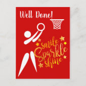 GSプレイヤーのテーマはNetballを上手く行った ポストカード (正面)