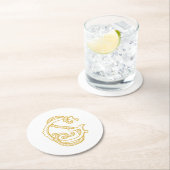 GSモノグラムまたはSGモノグラムコースター ラウンドペーパーコースター (インサイチュ)