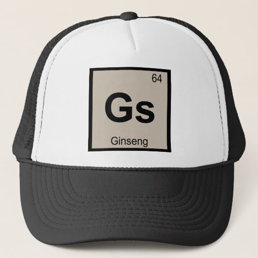 Gs - 人参の化学元素記号 キャップ (正面)