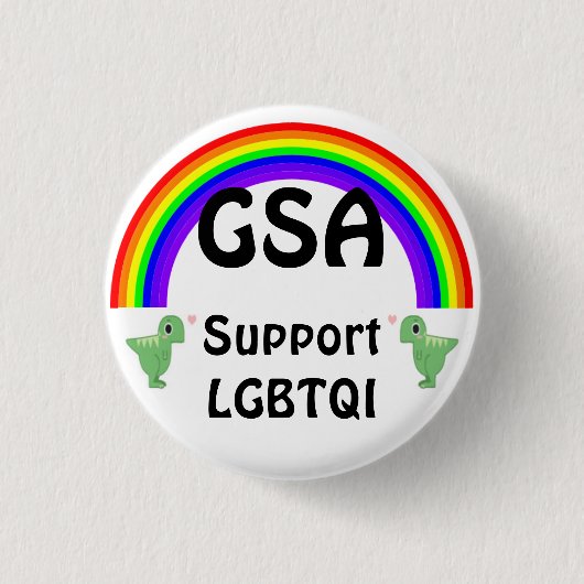 GSAサポートLGBTQI 缶バッジ (正面)
