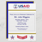 GSA退職招待状 招待状 (正面/裏面)