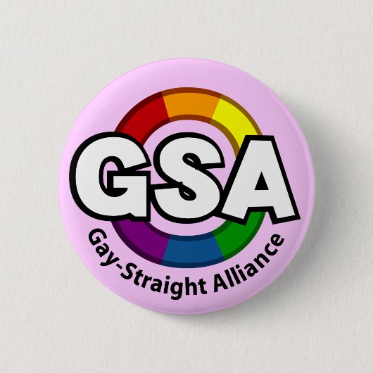 GSA ToonBラウンドライトボタン 缶バッジ (正面)