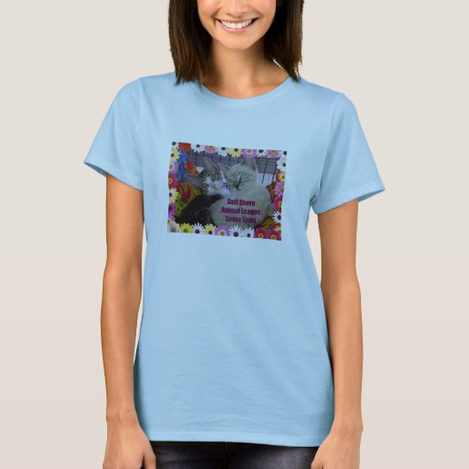 GSAL救は女子のリンガーTシャツを着用 Tシャツ (正面)