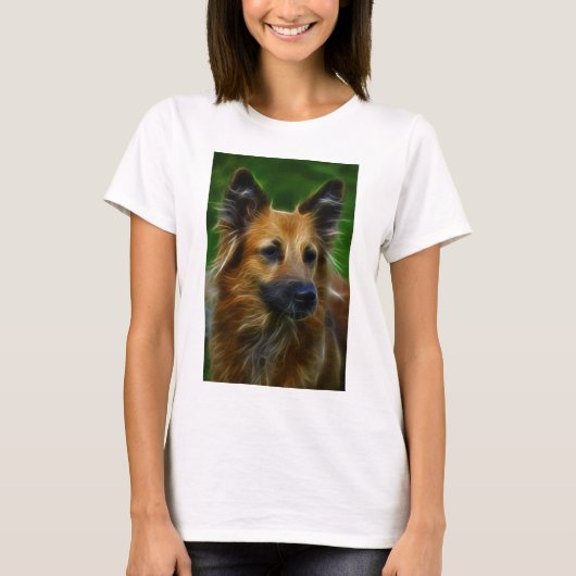GSDドイツの羊飼いの写真 Tシャツ (正面)