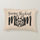 GSDドイツの羊飼いママon Beige アクセントクッション (裏面)