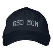 GSDママGerman Shepherd Dog Mom Athletic 刺繍入りキャップ (正面)