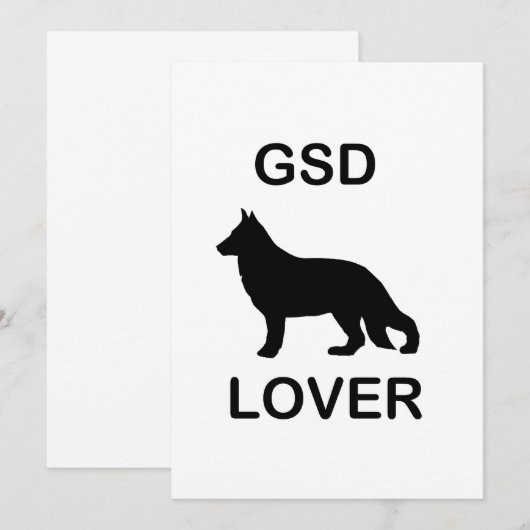 GSD好き 招待状 (正面/裏面)
