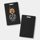 GSD愛好家 バッジ (正面&裏面)