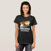 GSD119 – ドイツの羊飼いおばあちゃん Tシャツ (正面フル)