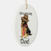 GSD Dad Ceramic Ornament セラミックオーナメント (右)