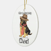 GSD Dad Ceramic Ornament セラミックオーナメント (左)