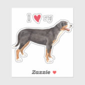 GSMDビニールステッカーが大好き シール (シート)