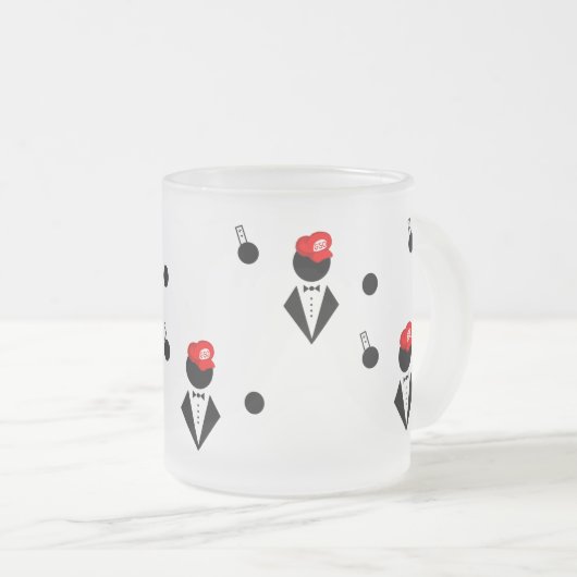 GSOによって曇らされるマグ フロストグラスマグカップ (正面右)