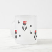 GSOによって曇らされるマグ フロストグラスマグカップ (正面左)