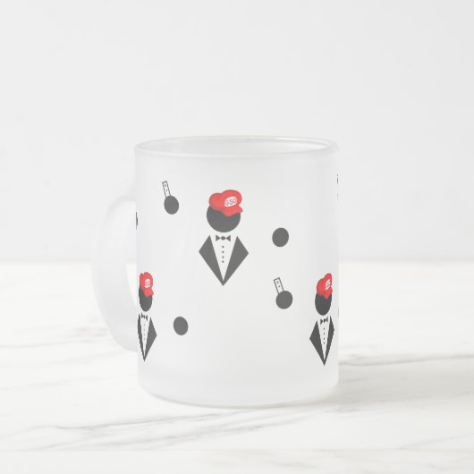 GSOによって曇らされるマグ フロストグラスマグカップ (正面左)