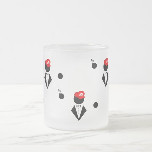 GSOによって曇らされるマグ フロストグラスマグカップ (中央)